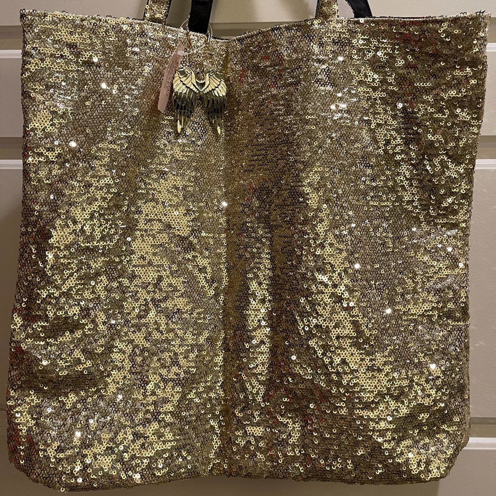 VICTORIA’S SECRET gold sequined bag